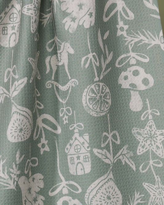 Geometry - Cozy Ornaments Tea Towel
