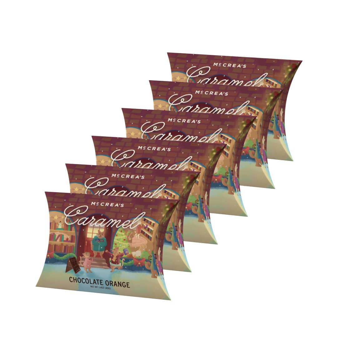 Holiday Book Browsing Caramel Pillow, Case of 6
