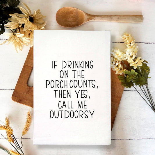 Sycamore Creek Makers - Call Me Outdoorsy tea towel