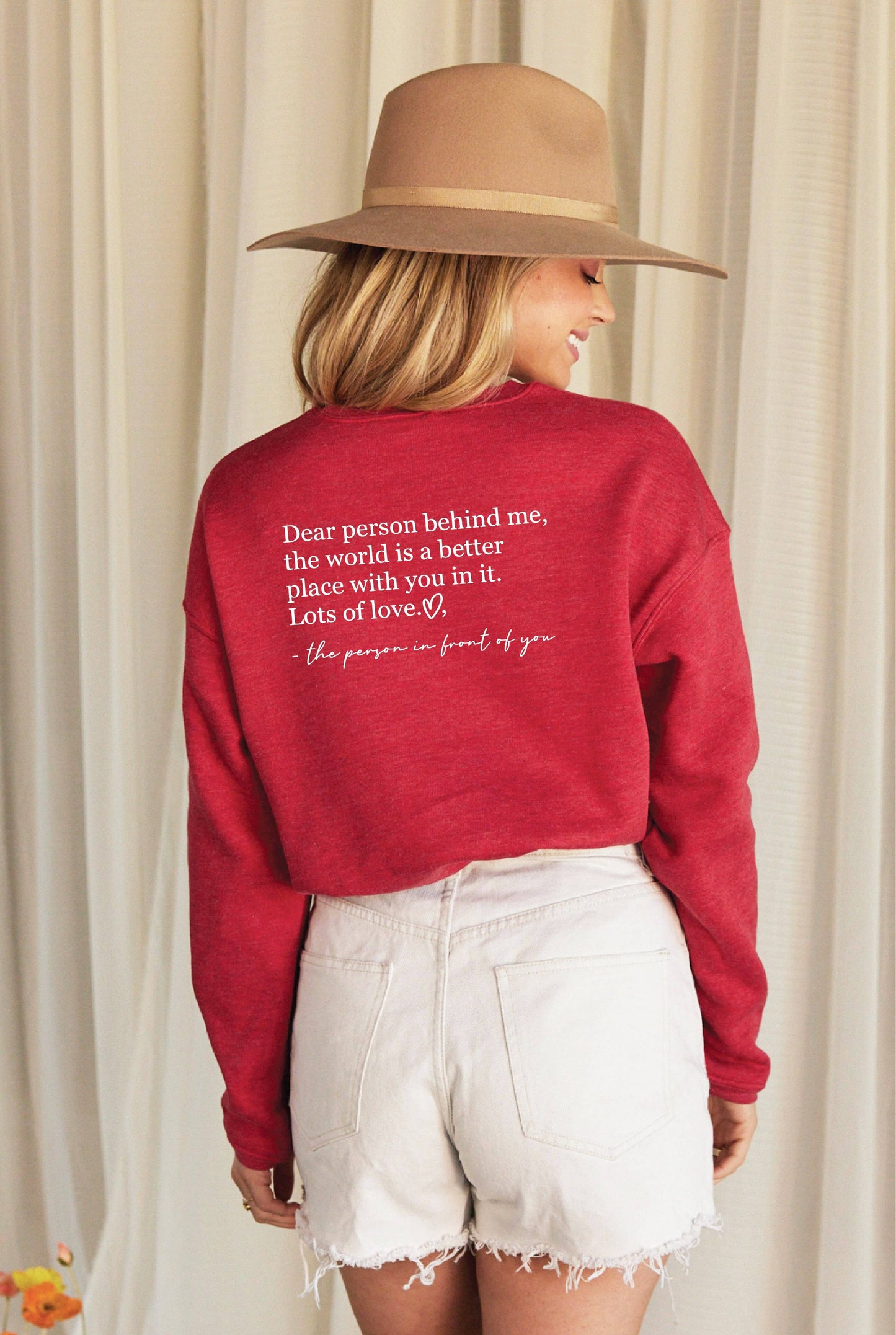 DEAR PERSON BEHIND ME Graphic Sweatshirt