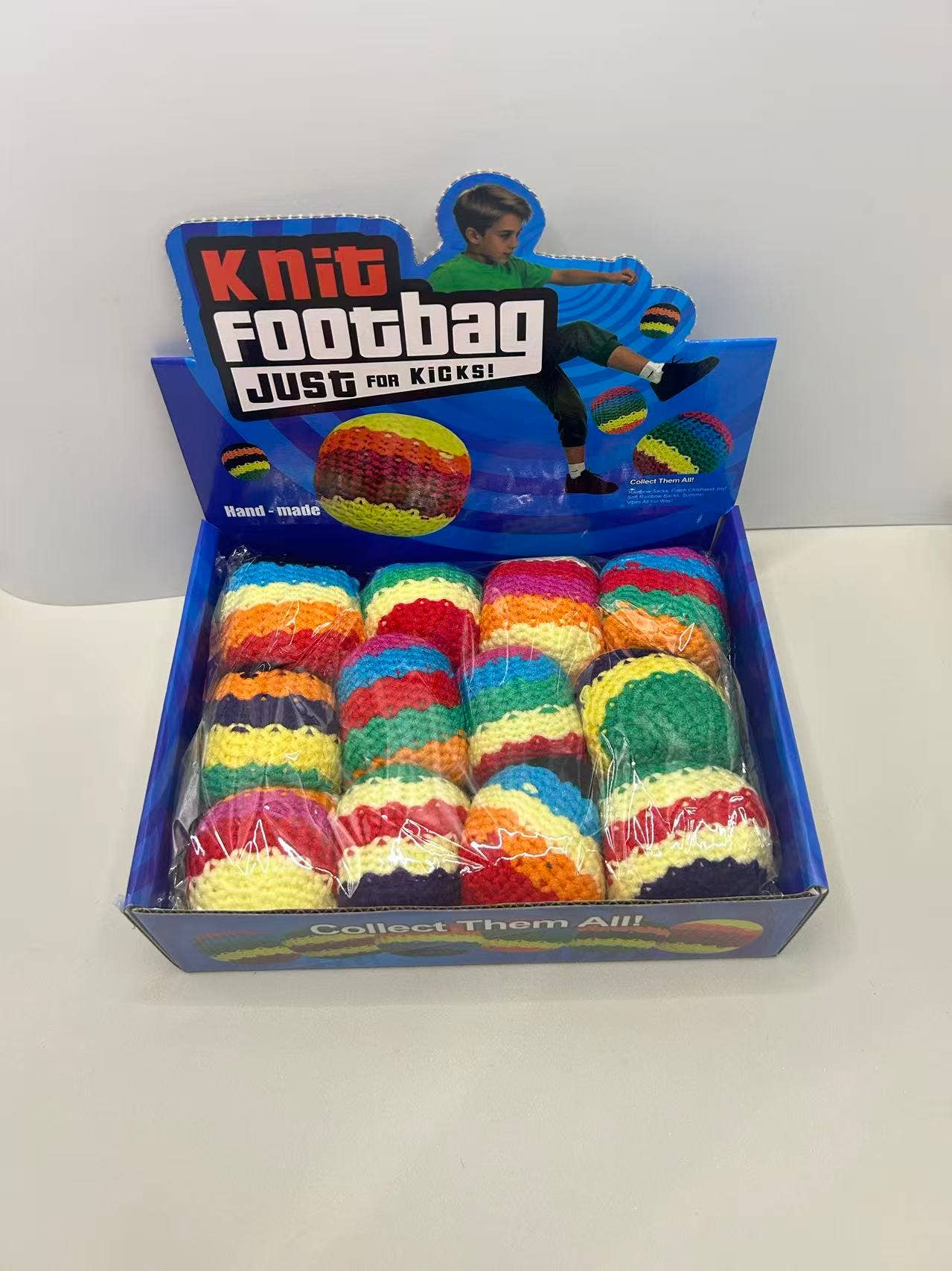 Knit Foot Bag (Hacky Sack) w/ Display Box - A083