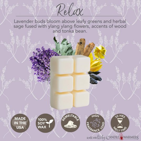 Aromatherapy Essential Oil Wax Melts | 6 Scents