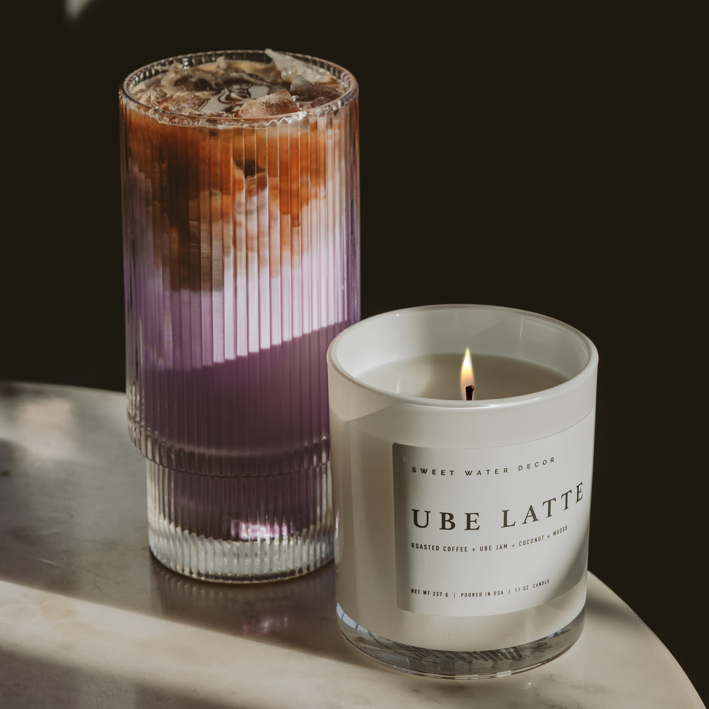 Ube Latte 11 oz Soy Candle - Home Decor & Gifts