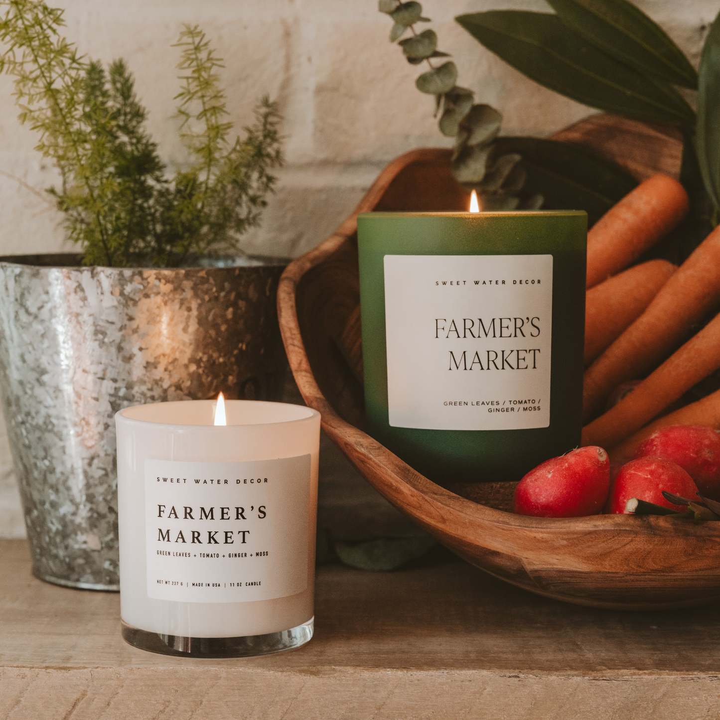 Sweet Water Decor - Farmer's Market 11 oz Soy Candle - Home Decor & Gifts