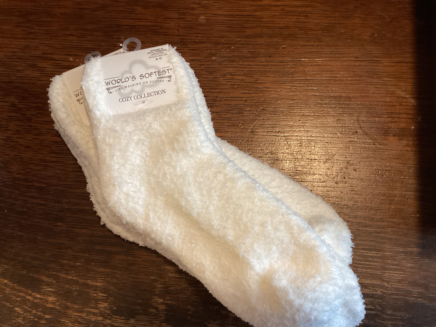 Vanilla Cozy Crew Socks