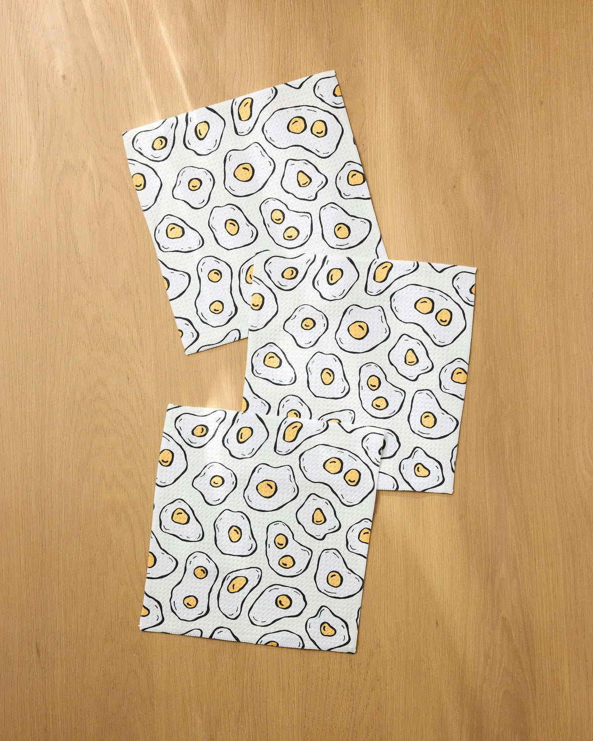Sunny Side Eggs Dishcloth Set
