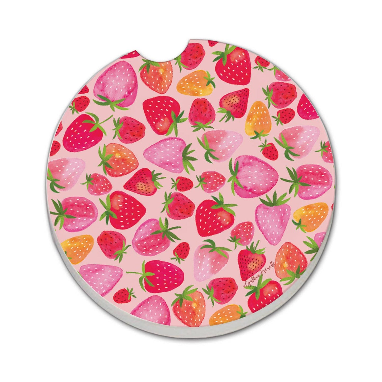 "Berry Sweet" Stone Car Coaster  BULK NO PACKAGING
