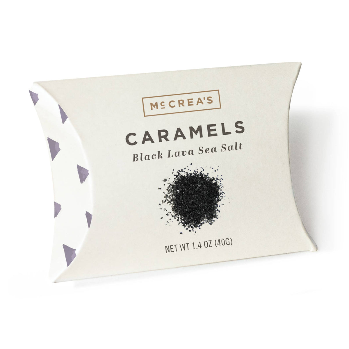 Caramels Pillow Box - Black Lava Sea Salt, Case of 6
