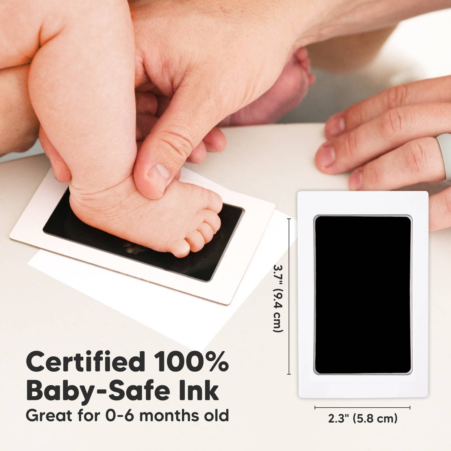 Fond Inkless Baby Handprint and Footprint Kit, Newborn Gifts