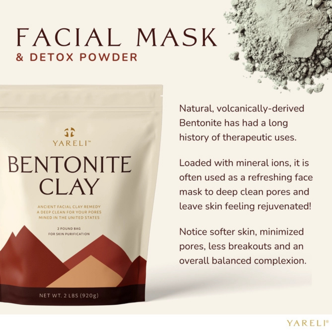 Bentonite Volcanic Clay Mask & Detox Bath for Rejuvenation