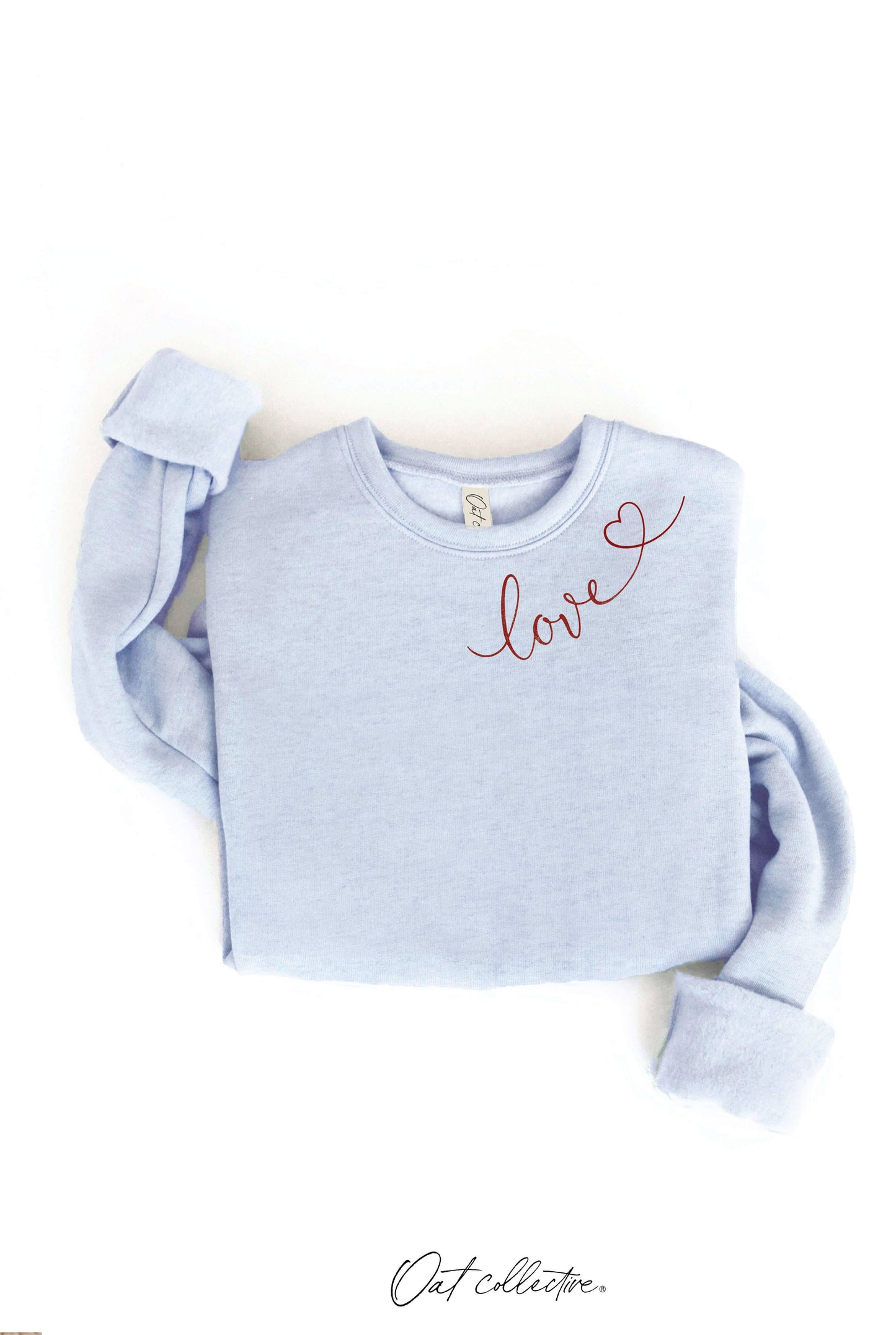 LOVE HEART NECKLINE Graphic Sweatshirt