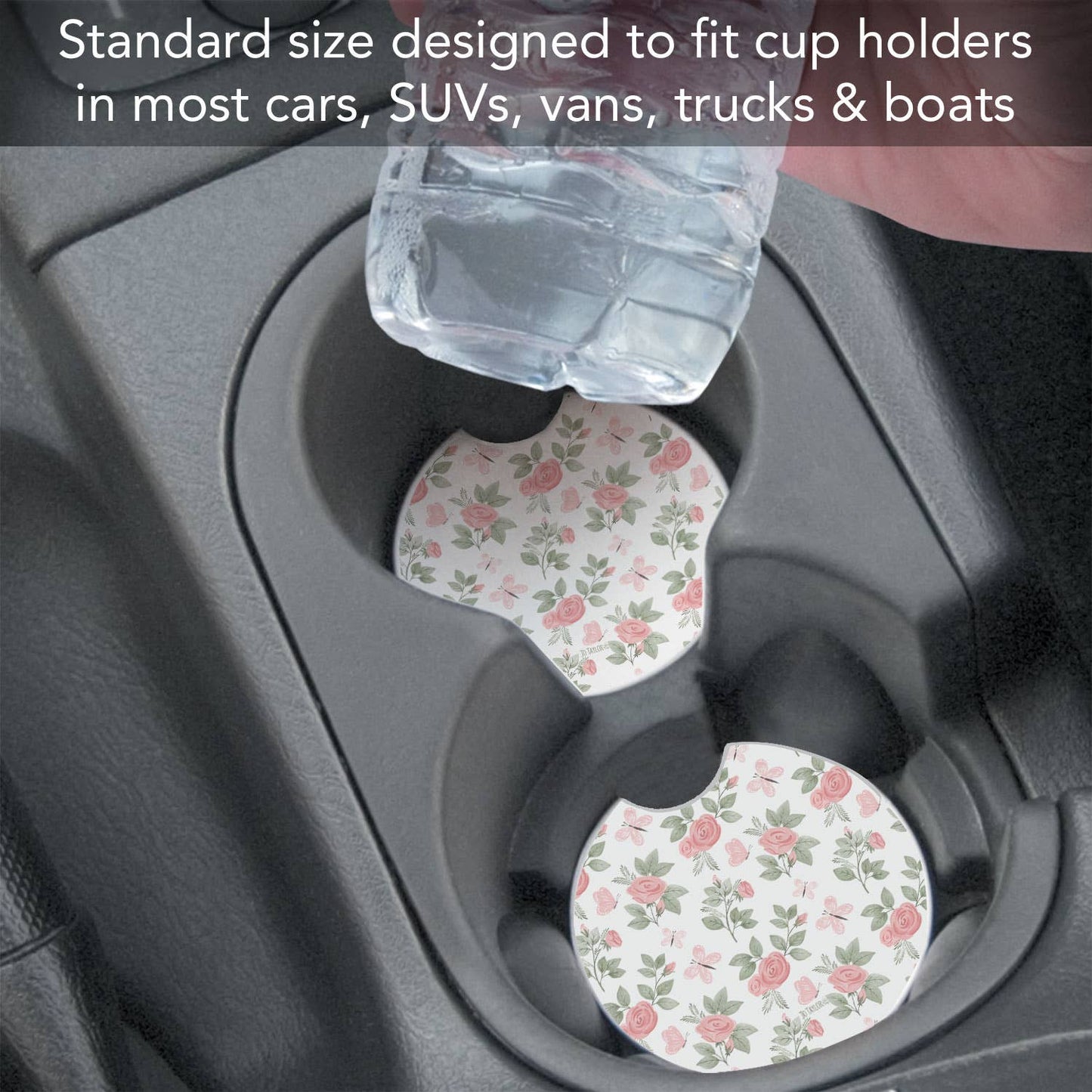 "Pretty Coquette" Single Packaged Stone Car Coaster