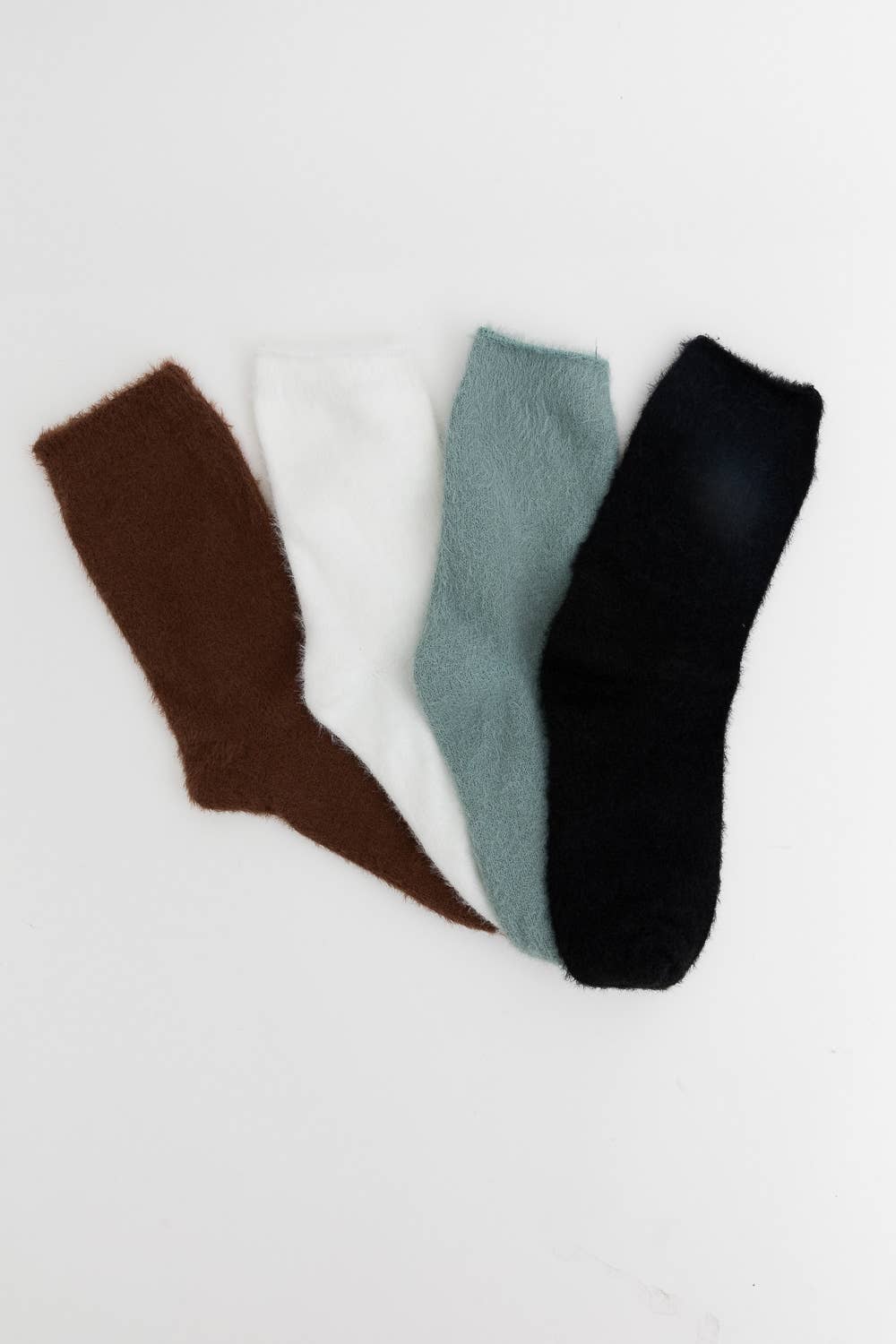 Fall & Winter Fuzzy Crew Socks – Ideal for Christmas Gifting