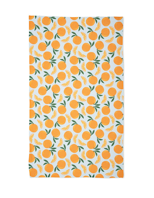 Geometry - Sweet Orange Tea Towel