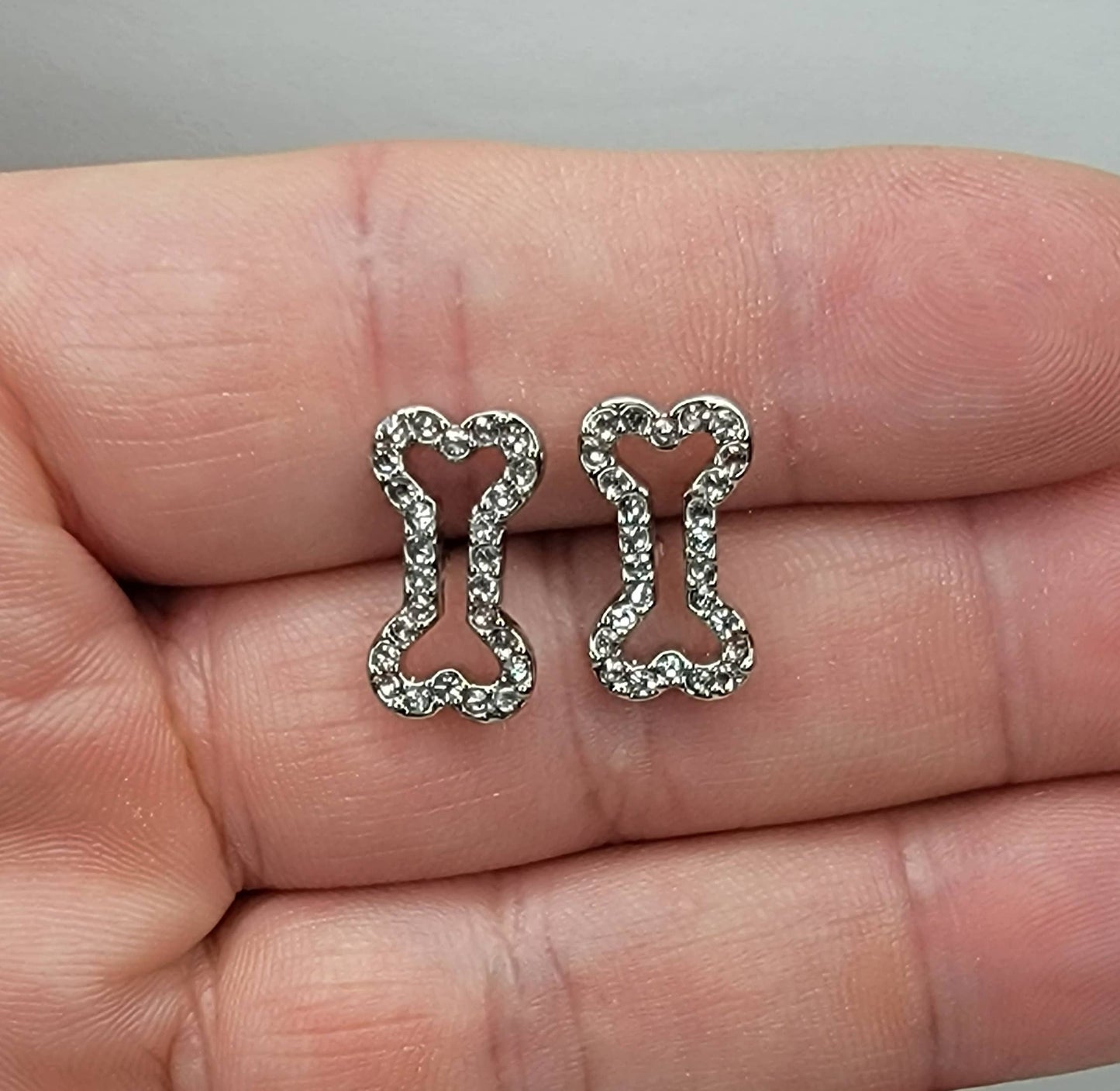 Dog Bone Post Earring