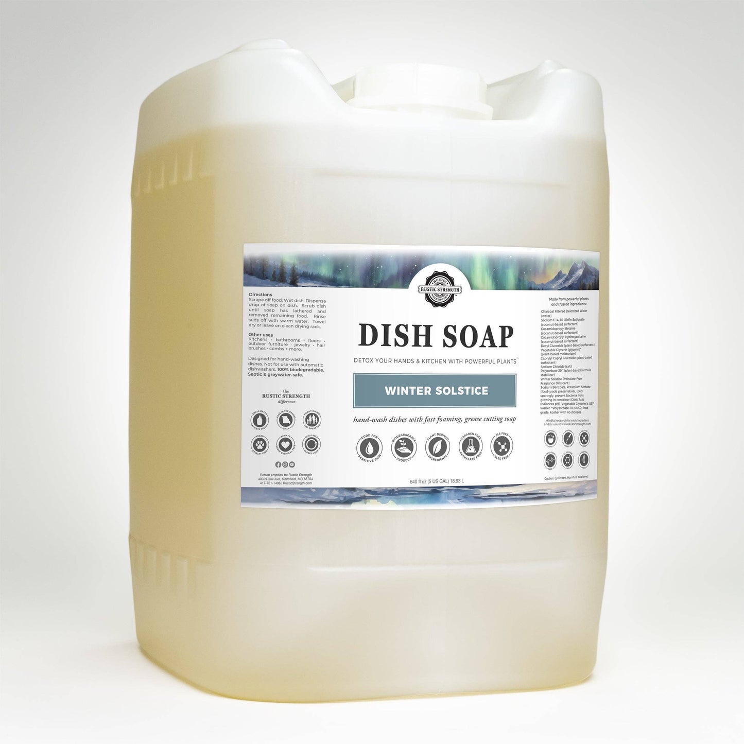 Rustic Strength - Dish Soap - Winter Scents