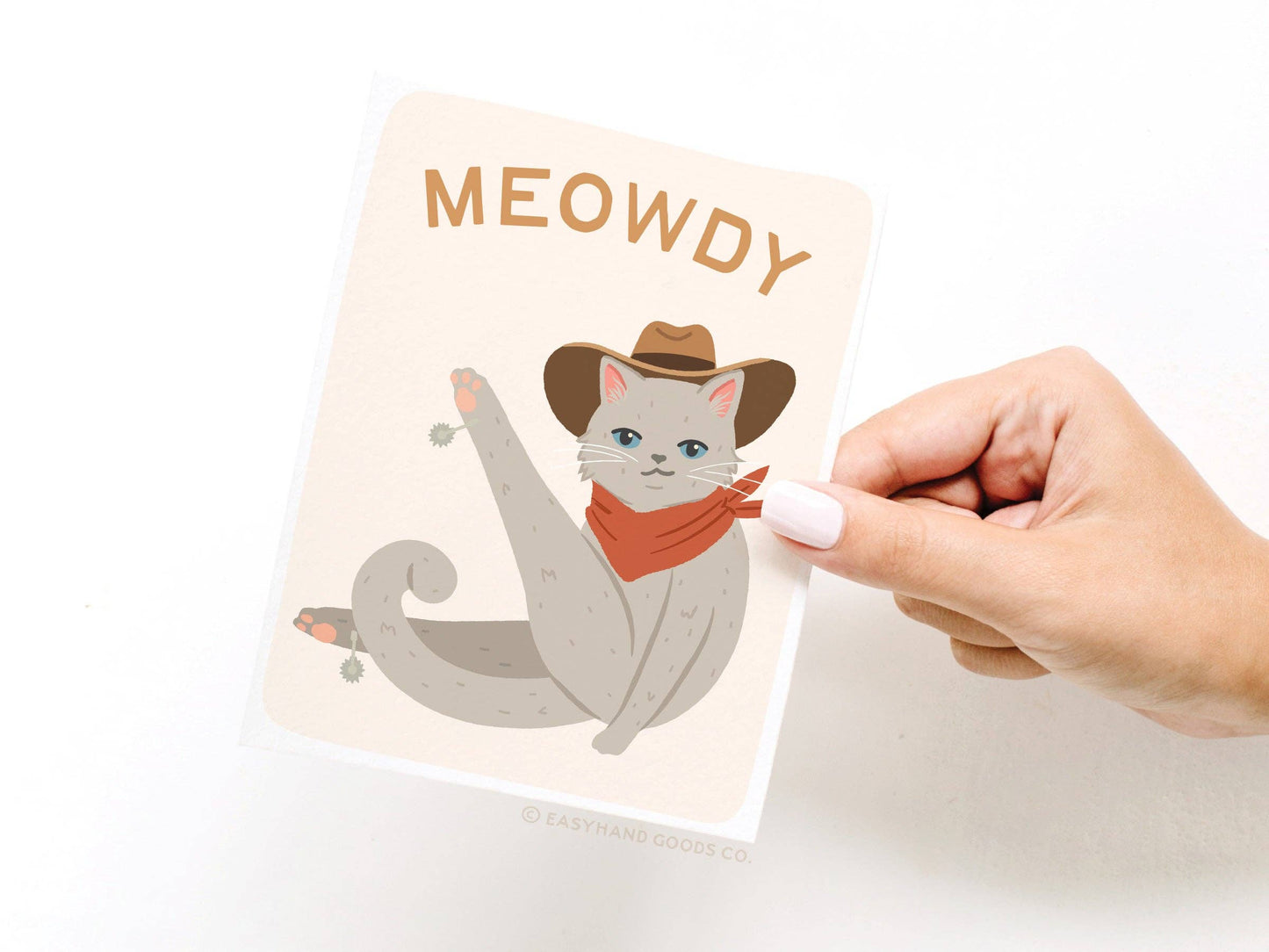 Meowdy Greeting Card