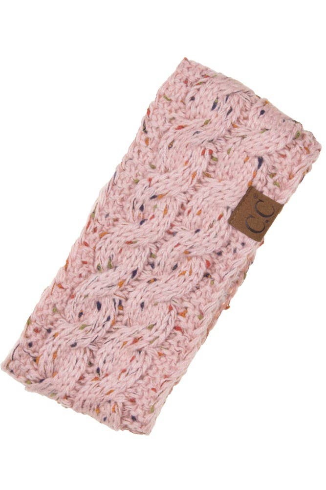 C.C Chunky Knit Confetti Sherpa Lined Headband