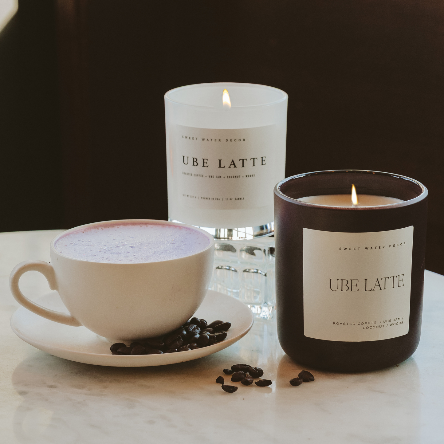 Ube Latte 11 oz Soy Candle - Home Decor & Gifts