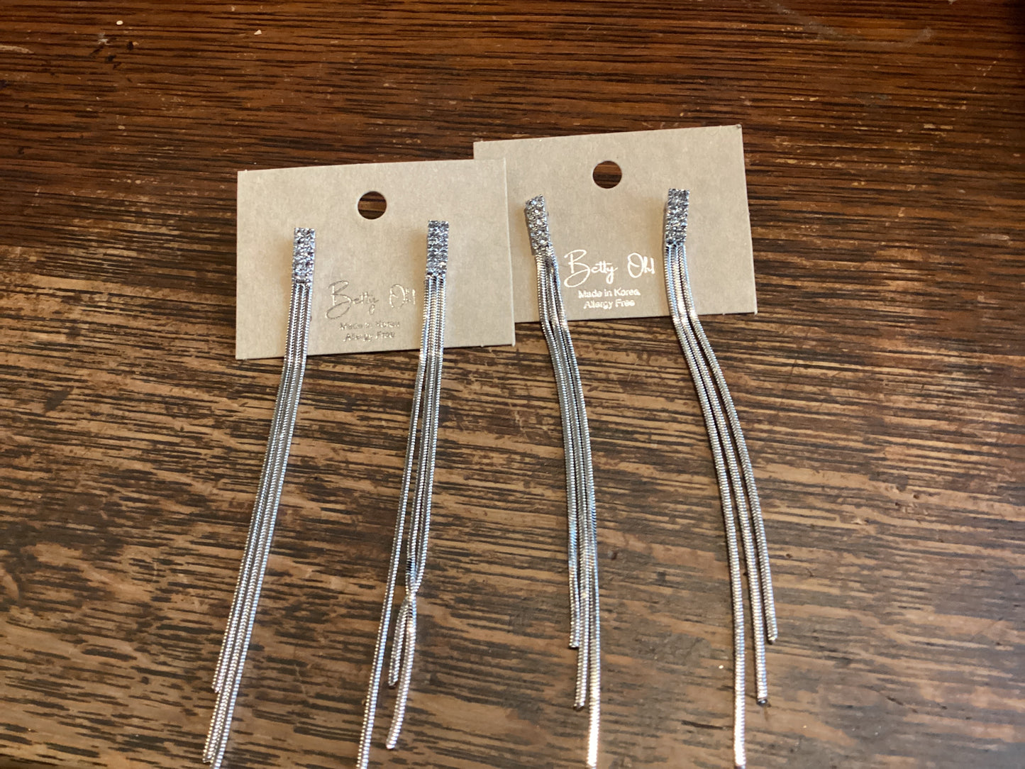 Silver Bar w/ Tassel Earring | Allergy Free