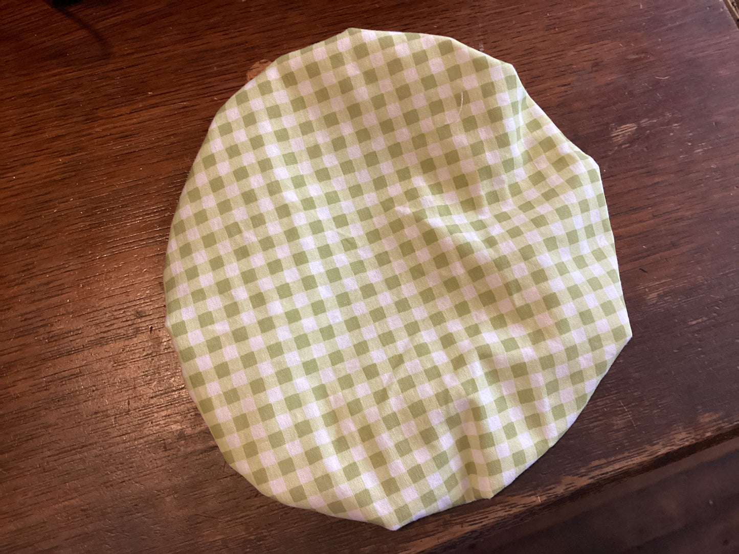 Green Gingham Bowl Covers