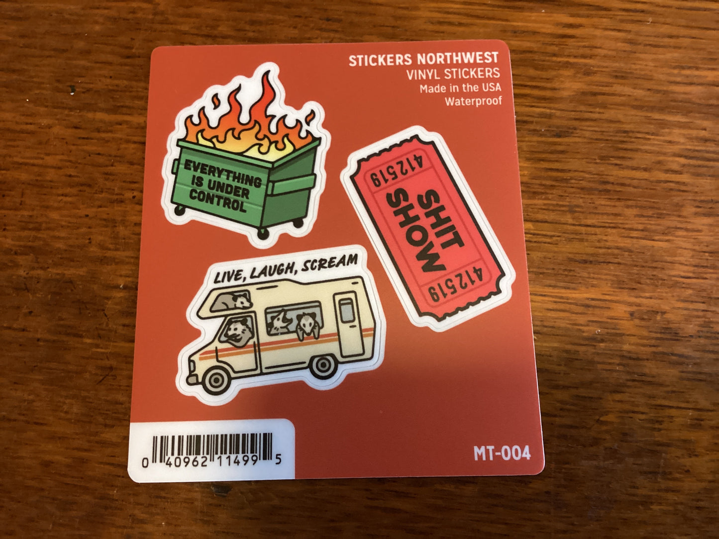 Snarky Everything is under Control Mini Trio Stickers