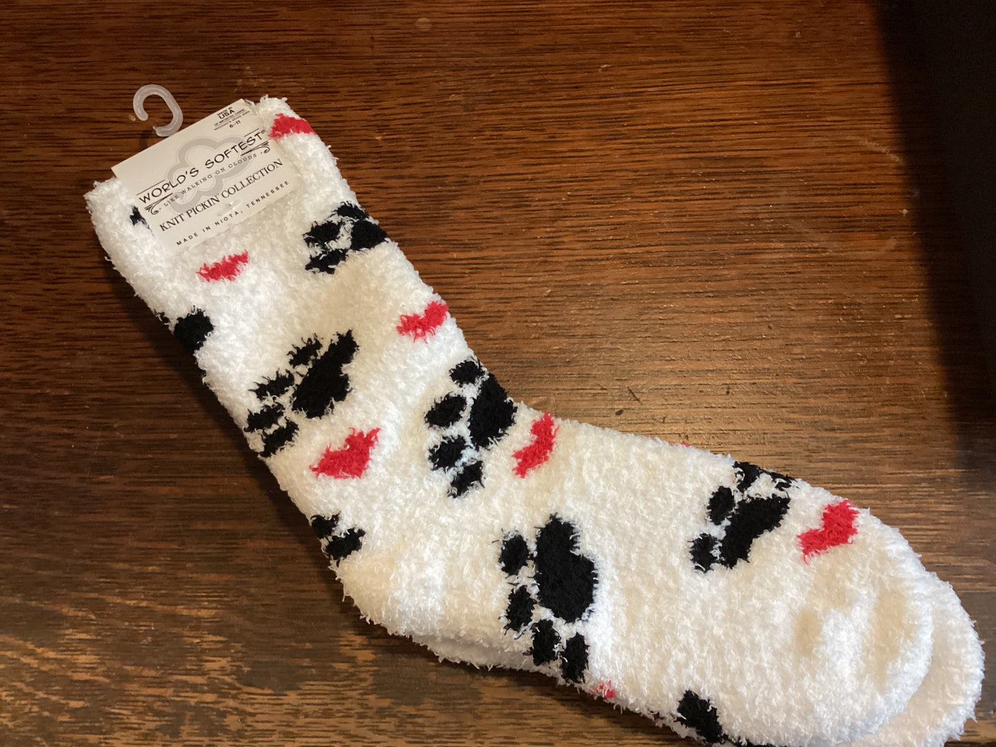 Knit Pickin Puppy Love Cozy Crew Socks