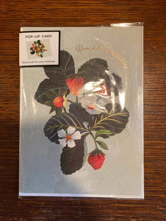 Strawberries Pop-Up Card