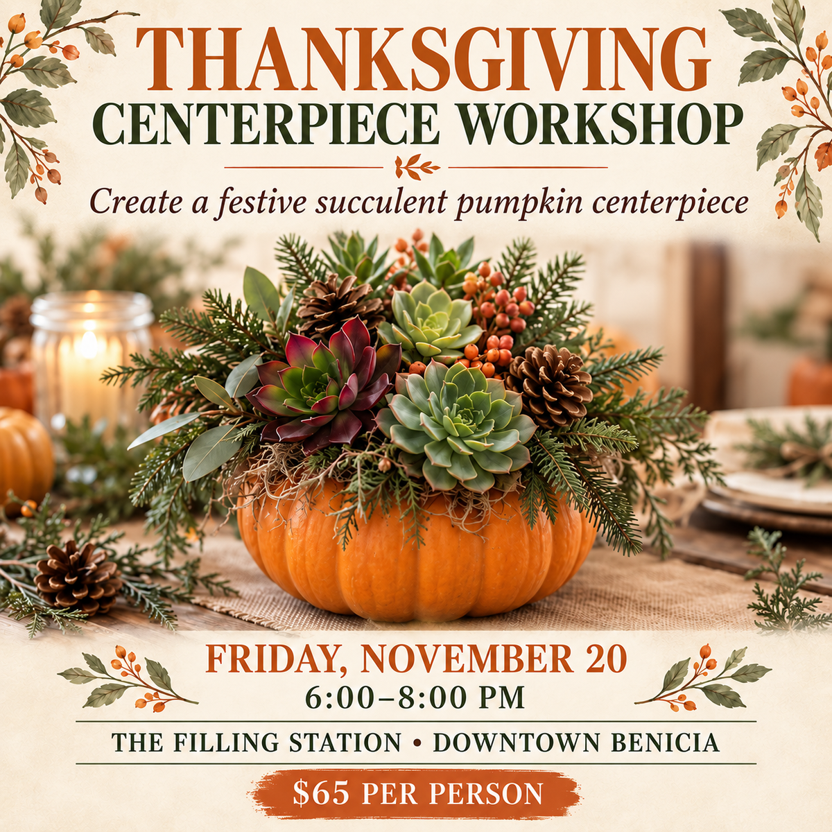 Thanksgiving Center Piece Workshop