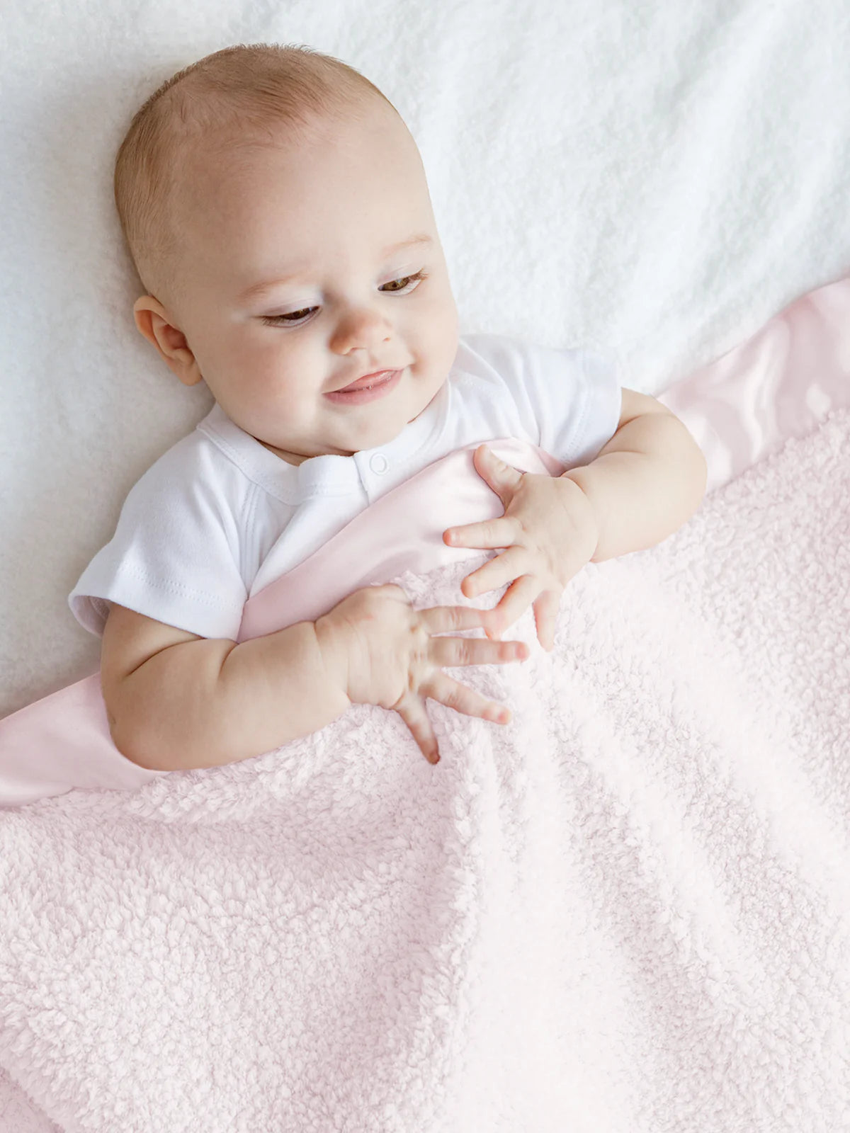 Chenille Baby Blanket | Light Pink