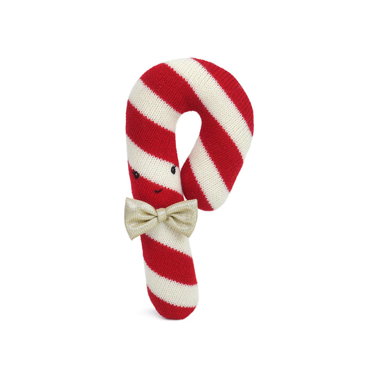 Candy Cane Knit Toy