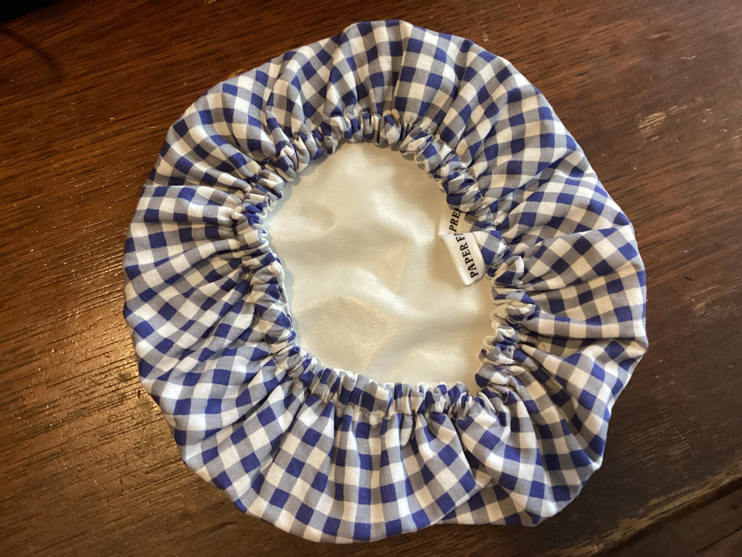 Blue Gingham Bowl Covers