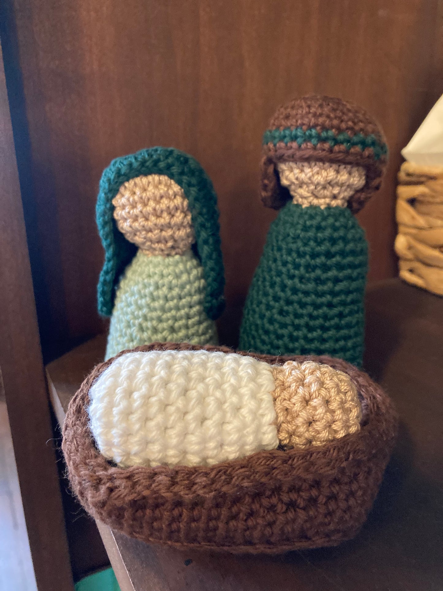 Hand-Knit Nativity