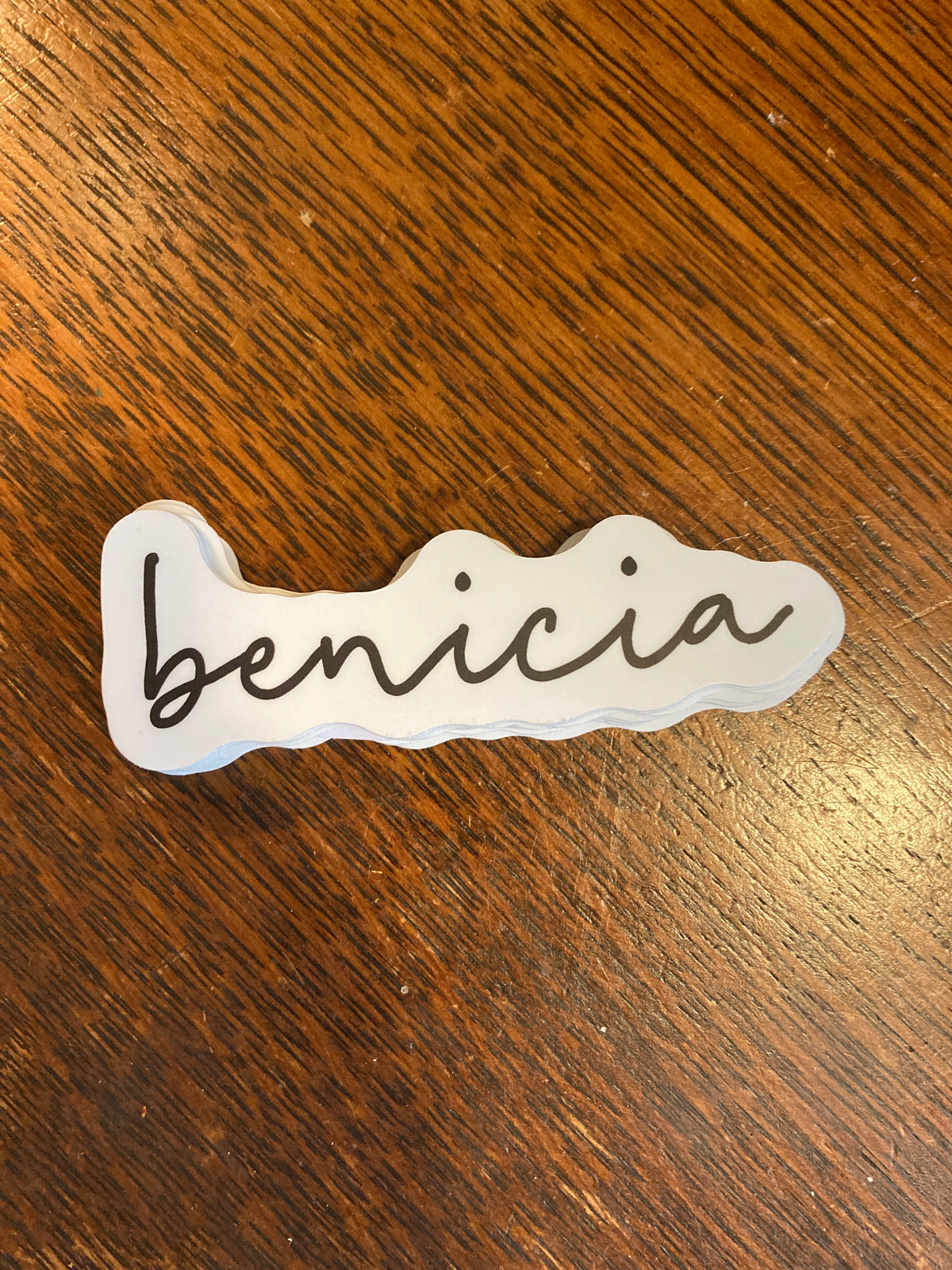 Benicia Cursive Sticker