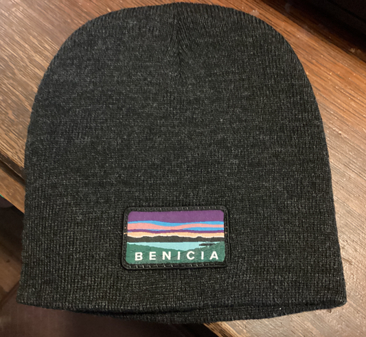 Benicia 8” Beanie Cap with Custom Woven Patch