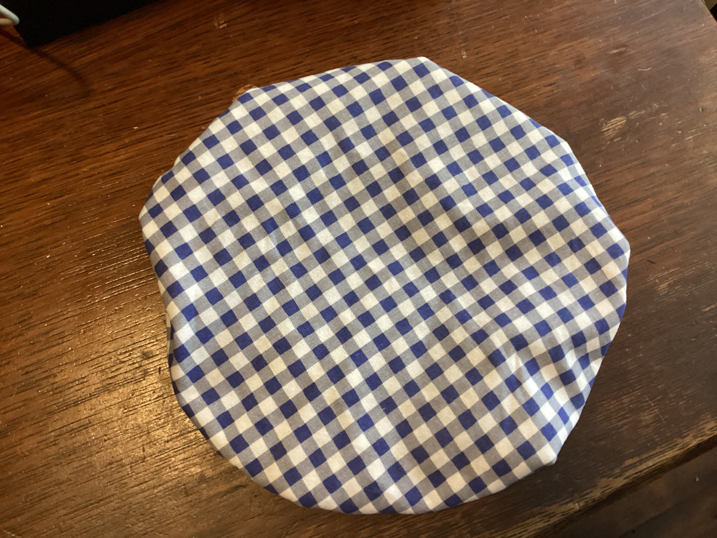 Blue Gingham Bowl Covers
