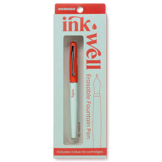 Ink Well Erasable Fountain Pen | Tomato/Mint
