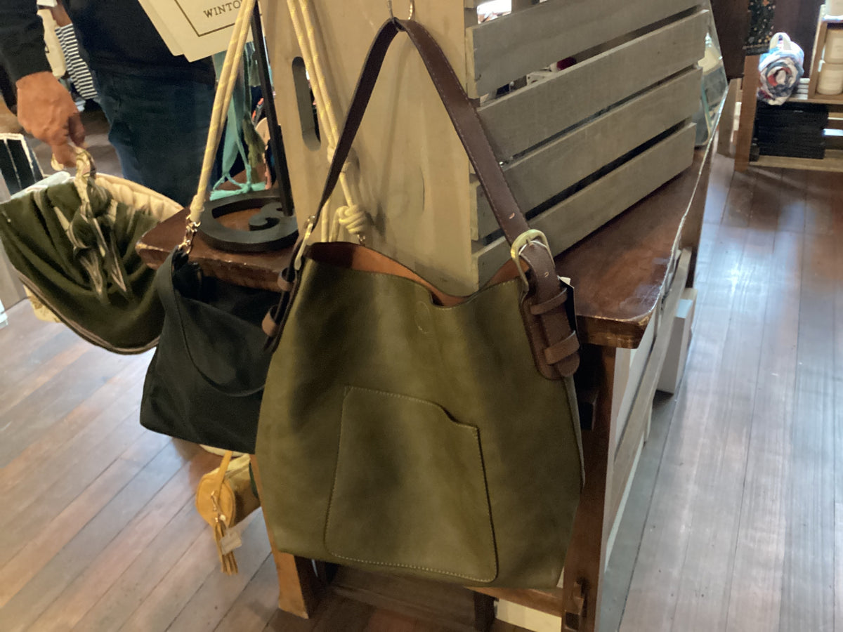 Olive Brine Hobo Coffee Handle Handbag