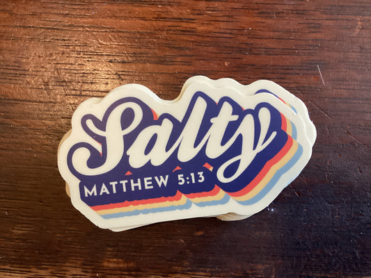 Salty Matthew 5:13 Sticker