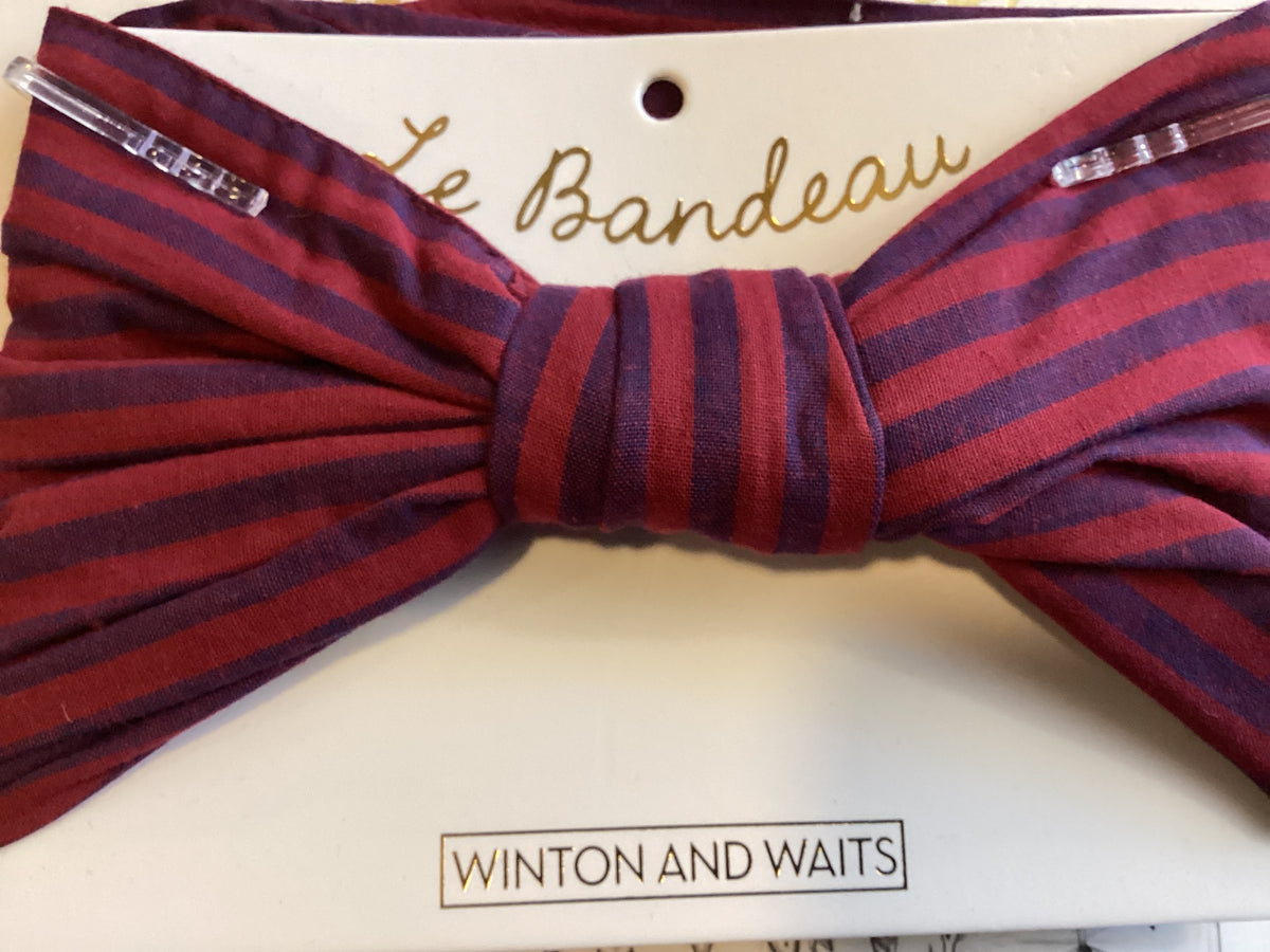 Le Bandeau Head Wrap | Obrigada Stripe Wine