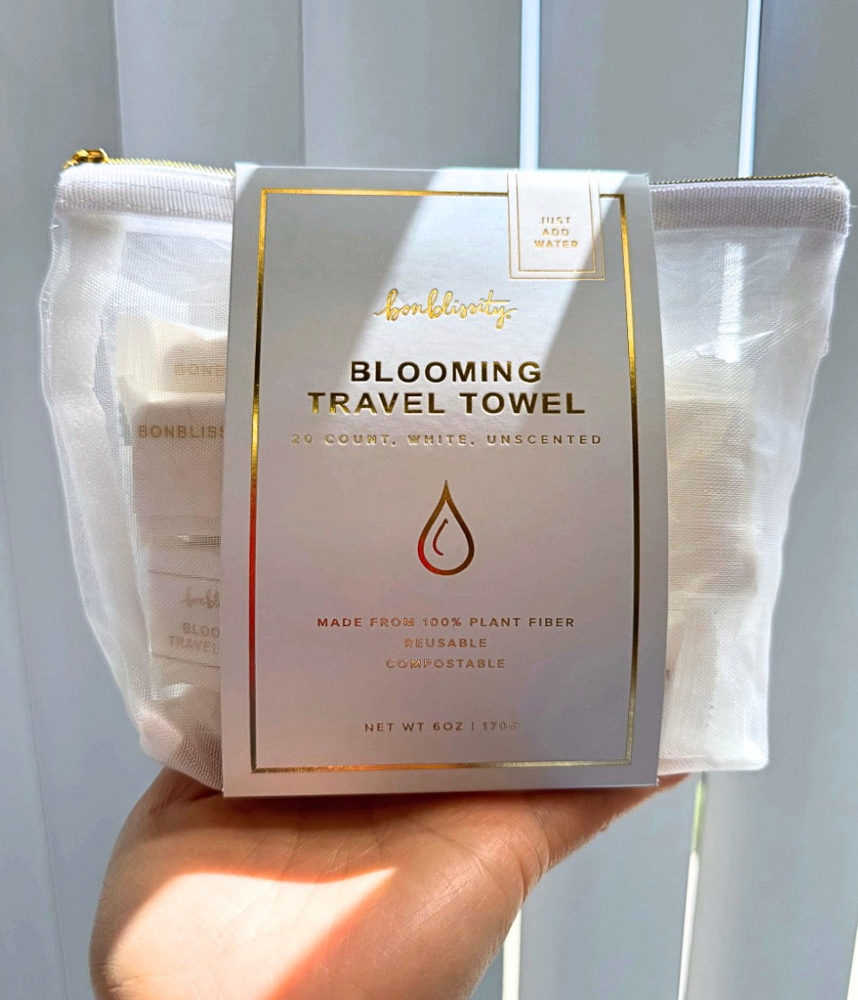 Blooming Travel Towel Pouch | 20 ct