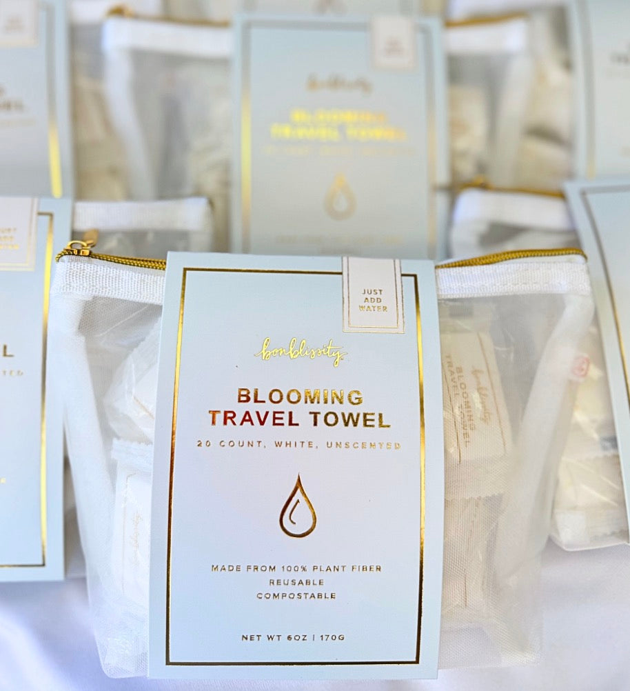 Blooming Travel Towel Pouch | 20 ct