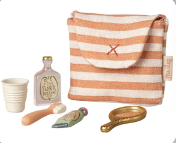 Toothbrush Set in Bag Mouse | Coral Stripe