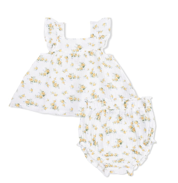 Sunshine Roses | Pinafore and High Waisted Bloomer