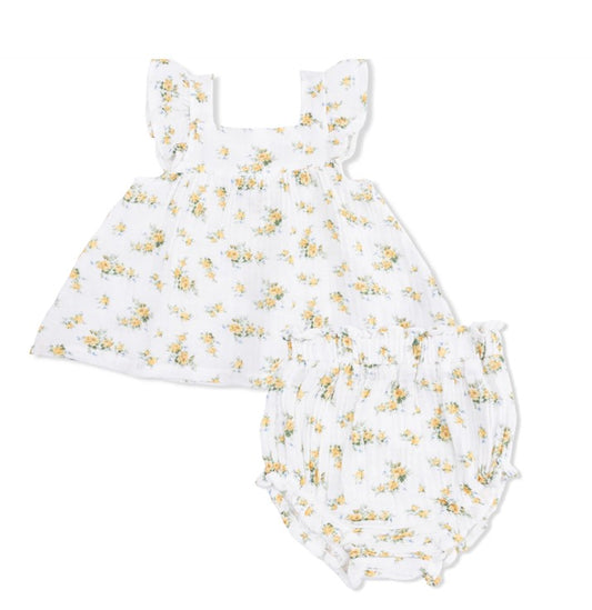 Sunshine Roses | Pinafore and High Waisted Bloomer