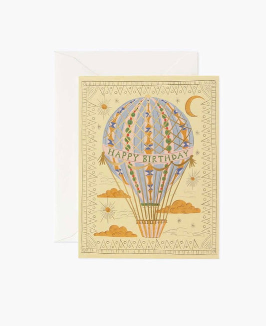 Hot Air Balloon Birthday Card
