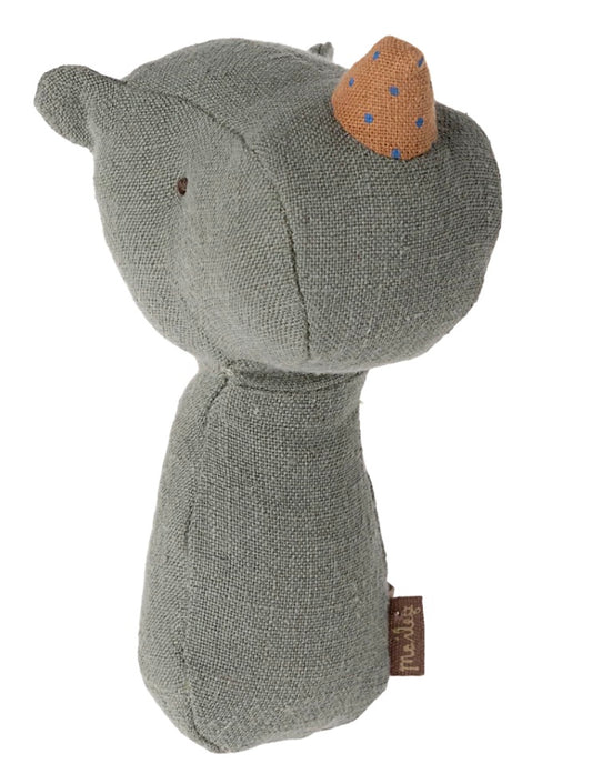 Lullaby Friends Rhino Rattle | Pine