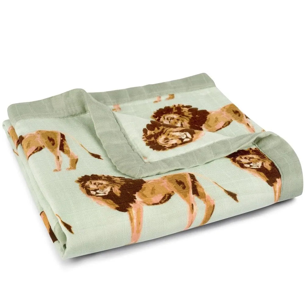 Milkbarn Big Lovey Lion Three Layer Muslin Blanket