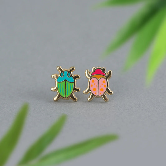 Beetle Earrings