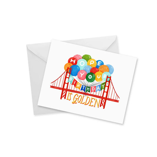 Hope Your Birthday is Golden-Notecard